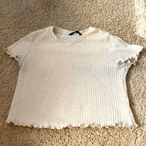 Yellow crop top